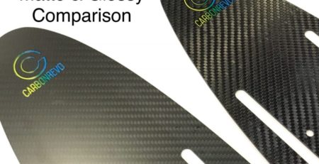 Carbonrevo Mudguard Carbon - Matte & Glossy Finish Comparison