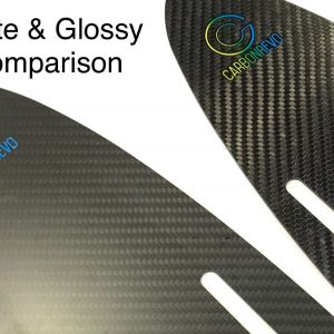 Carbonrevo Mudguard Carbon - Matte & Glossy Finish Comparison